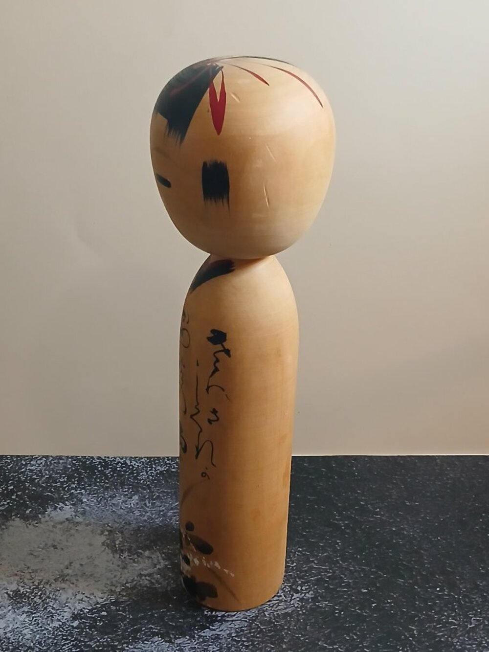 Vintage Naruko Kokeshi Doll-Cherry Blossoms with Haiku Poem-Signed - Picture 4 of 8
